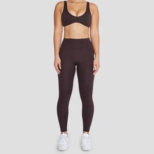 BWT CSB Serenity Leggings Espresso XS Crop Shop Boutique